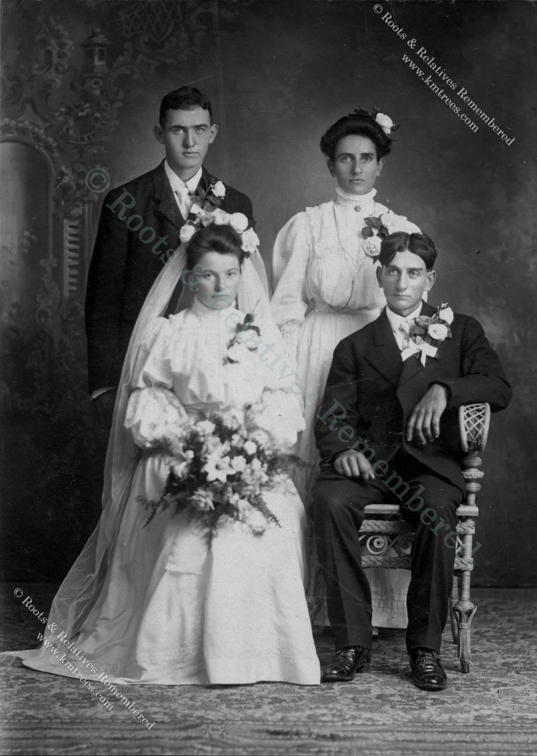 1906 Wedding--Joseph Helget & Clara Hillesheim