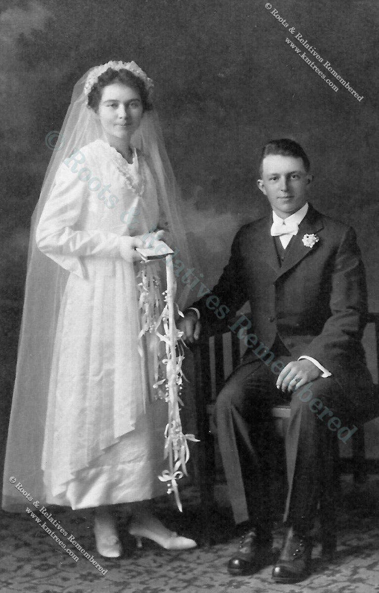 1918 Wedding--Frank Wiltscheck & Anna Hillesheim