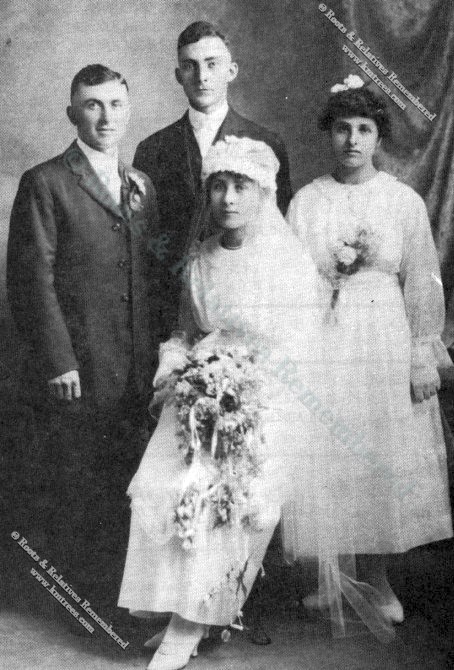 1919 Anton Windschitl & Frances Hillesheim Wedding