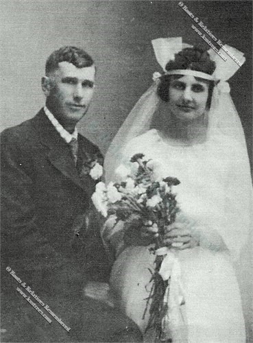 1919 Wedding--August Bettendorf & Florence Krzmarzick