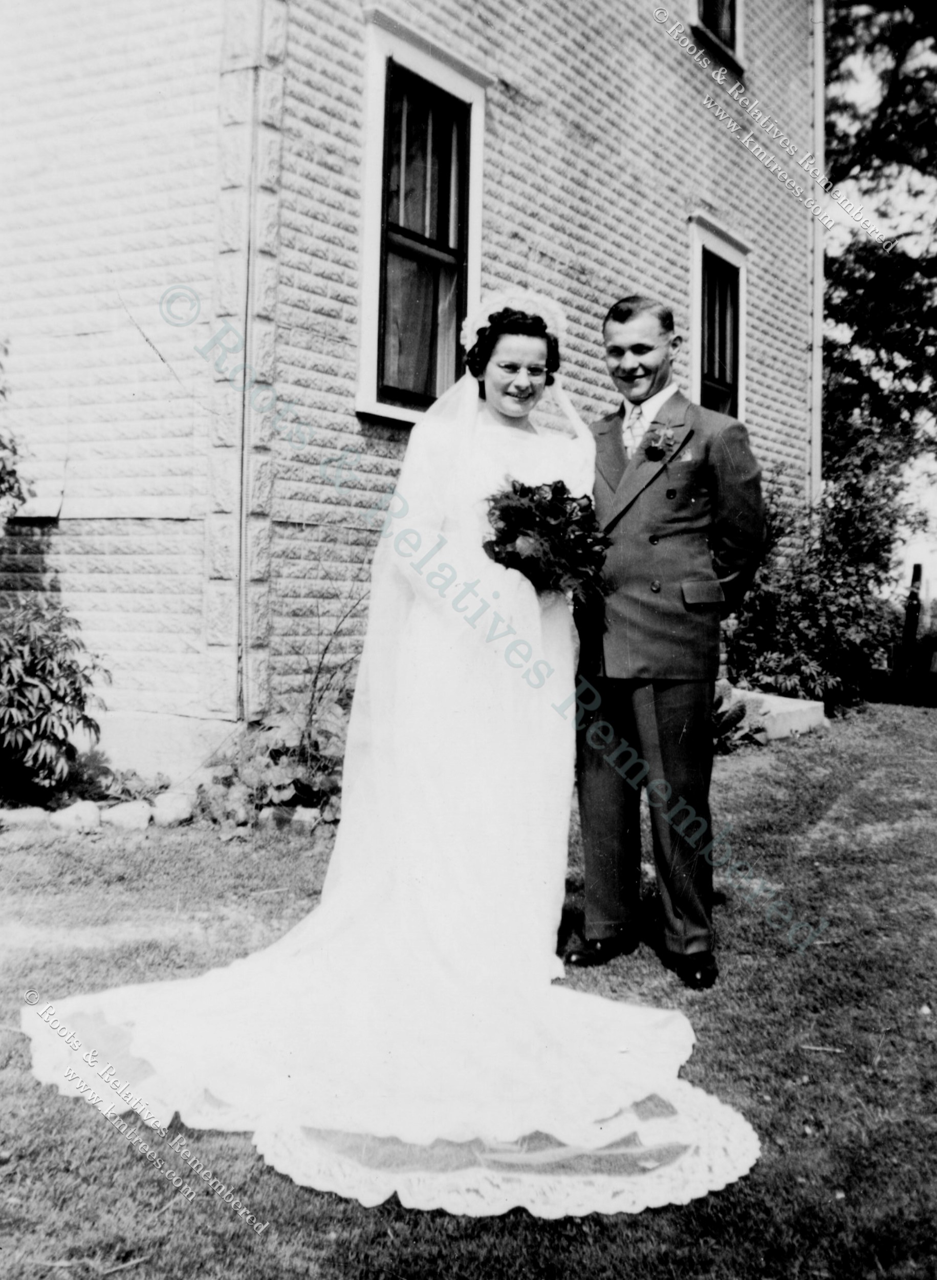 1941 Wedding--Leonard Schaefer & Agnes Landsteiner