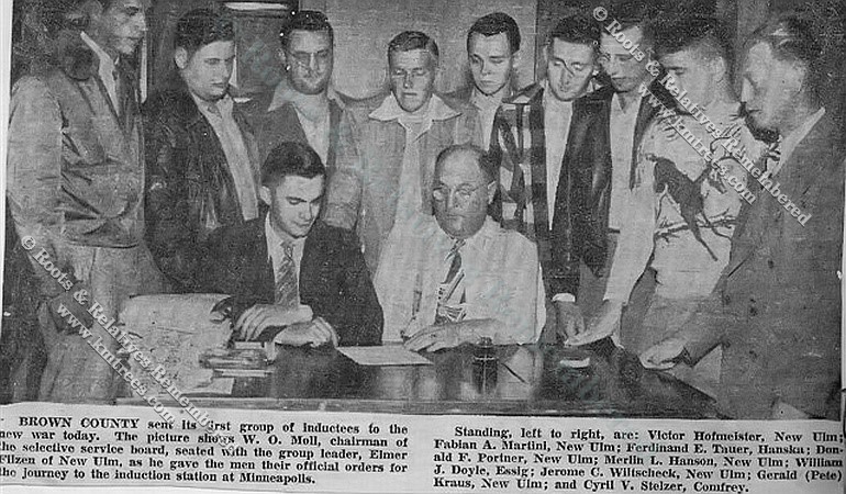 1941-2 Jerome Wiltscheck inducted WW2